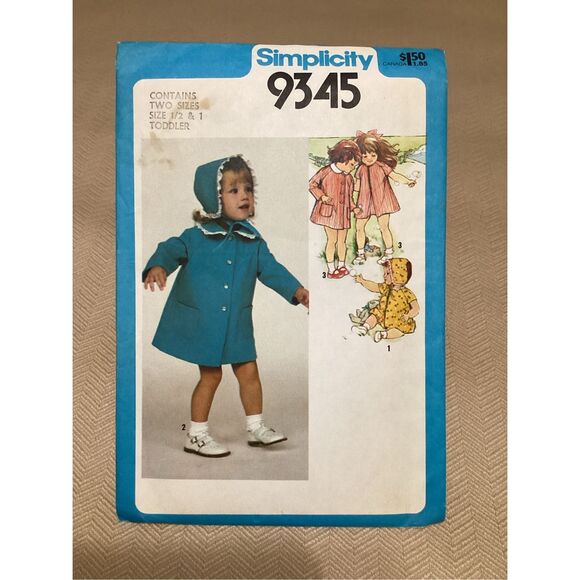 Vintage Sewing Pattern Simplicity Children 9345 - Picture 1 of 5
